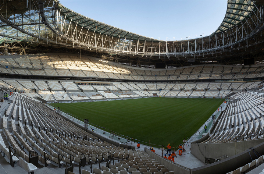 Стадион Лусаил който ще бъде домакин на финала на Световното