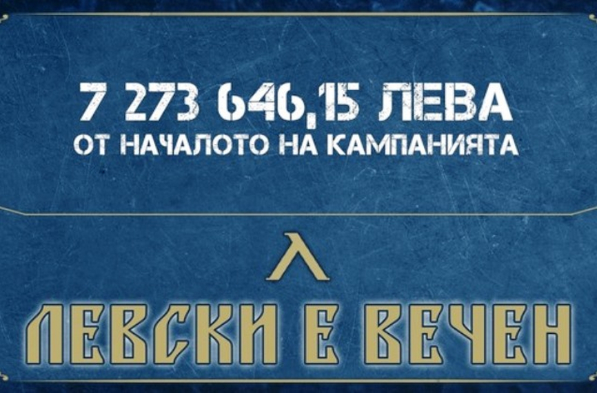 Футболният Левски обяви че за четири дни кампанията за подновяването