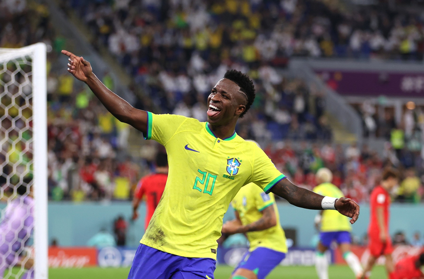 Бразилия успя да победи Южна Корея с 4:1, а Винисиус