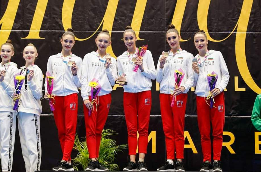 Ансамбълът ни по художествена гимнастика спечели златния медал в многобоя
