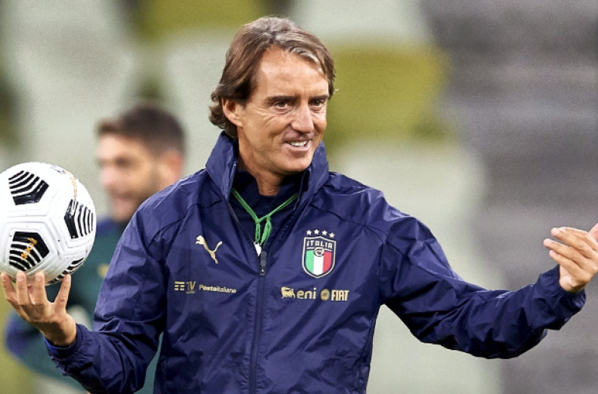 Селекционерът на националния отбор на Италия по футбол Роберто Манчини