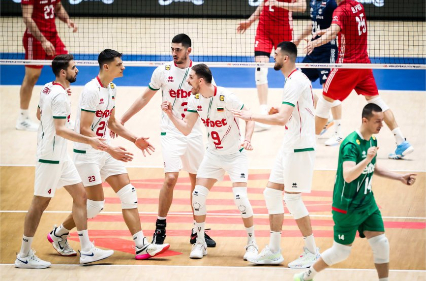 Националният отбор на България по волейбол не успя да преустанови