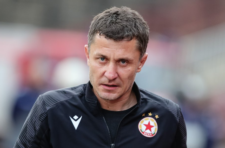 Старши треньорът на ЦСКА Саша Илич говори след последната контрола