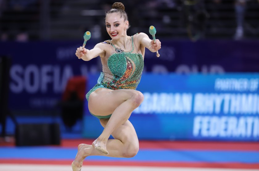 На Световното първенство по художествена гимнастика Боряна Калейн спечели трета
