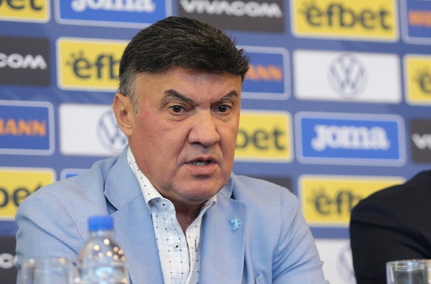 Президентът на Българския футболен съюз Борислав Михайлов коментира ситуацията около