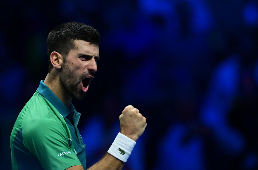 Сръбският тенисист Новак Джокович излази радостта си след като спечели
